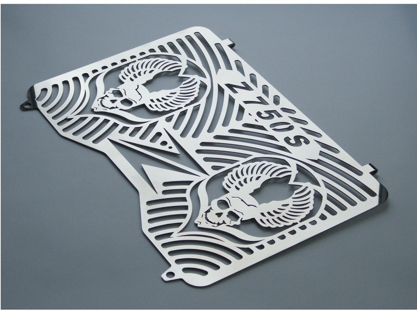 Kawasaki Z 750 S - Radiator Protective Guard Cover - Skull Design