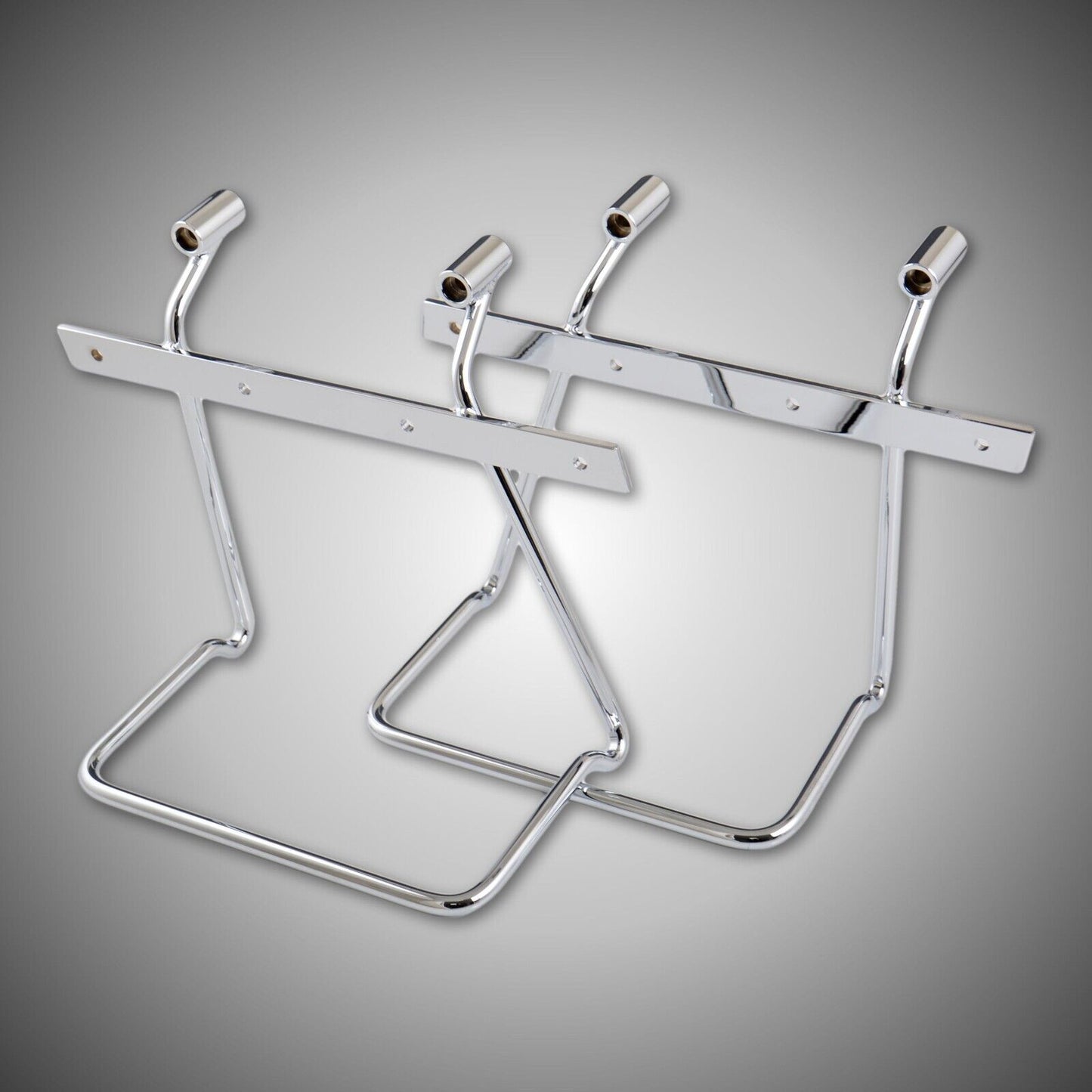 BMUK | Saddlebag Support Bracket Bars for BMW R18 - Chrome panniers support