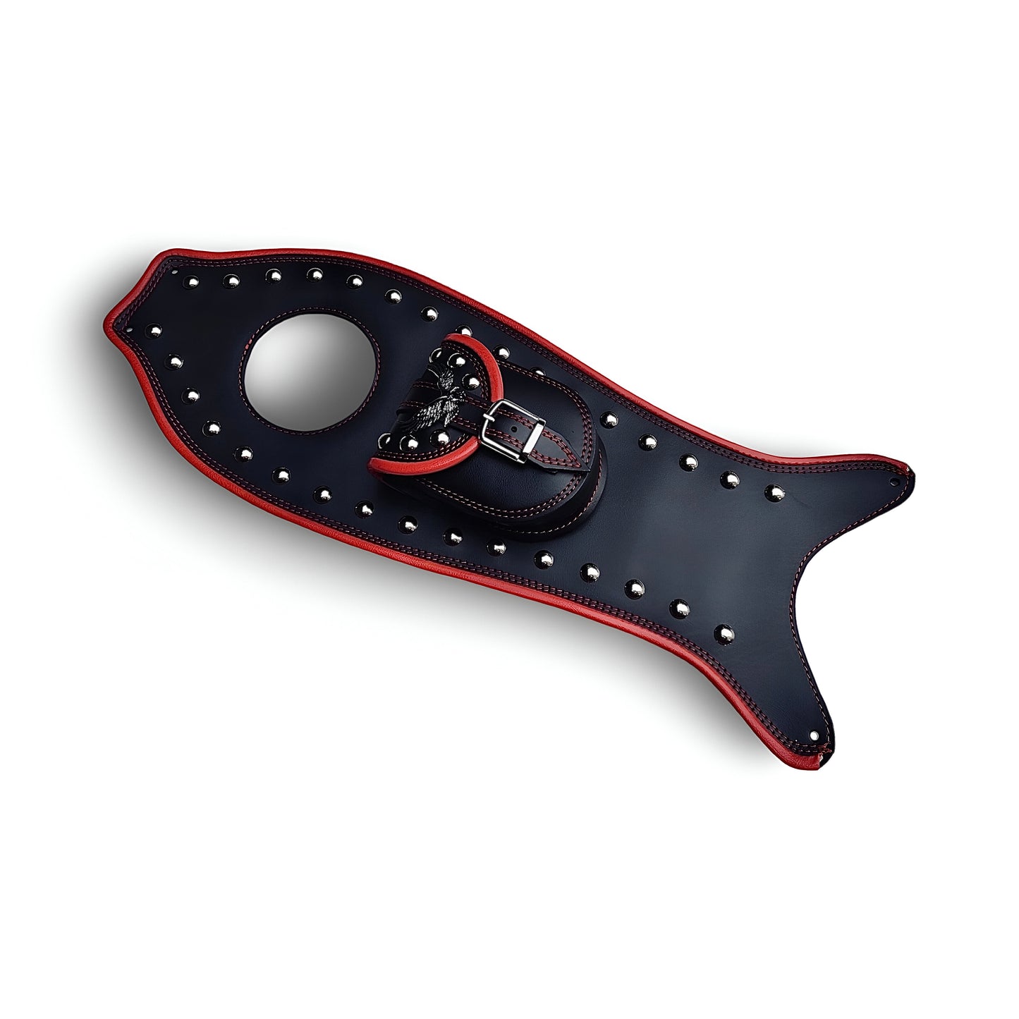 Enhance your cruiser motorcycle with this handcrafted leather tank belt, designed for style, protection, and functionality. A must-have for every cruiser rider!