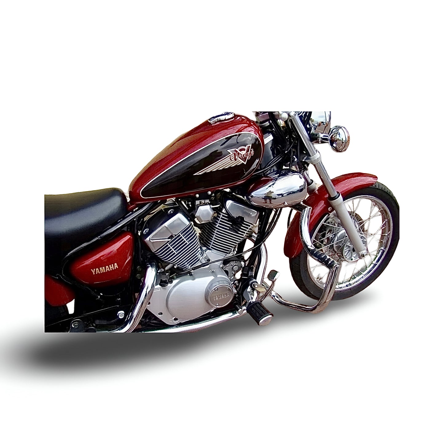 Yamaha XV 125 | XV 250 Virago - Highway Crash Bar Engine Guard with built-in Pegs