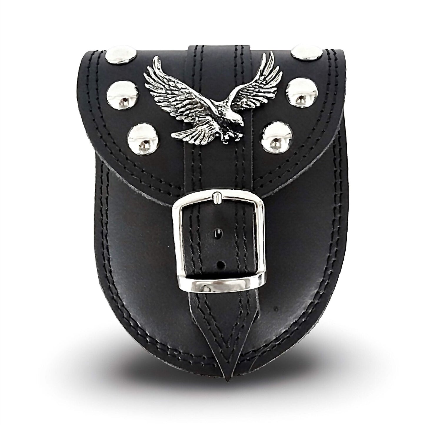 Enhance your cruiser motorcycle with this handcrafted leather tank belt, designed for style, protection, and functionality. A must-have for every cruiser rider!