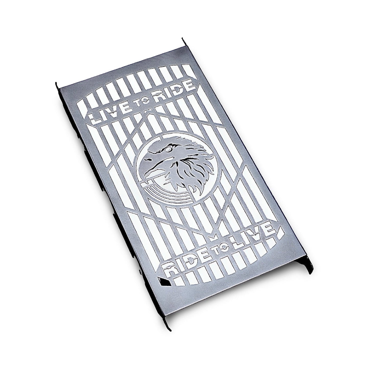 Polished Stainless Steel Radiator Guard Cover for Suzuki VZ 800 Marauder Desperado – High-quality protective cover with mirror-like finish, offering premium protection and precise fit for your bike's radiator...............