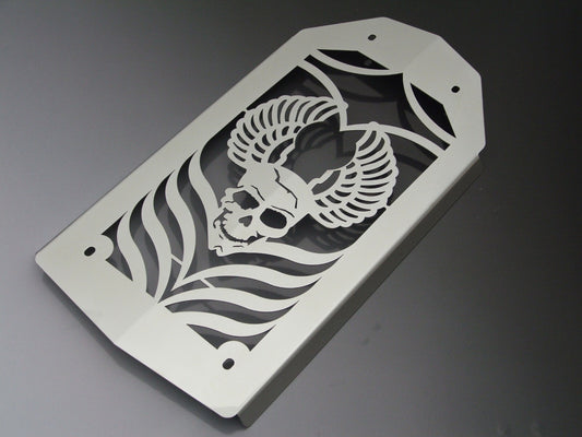 Kawasaki VN 2000 VN2000 Vulcan - Radiator  Protective Guard Cover - Skull Design