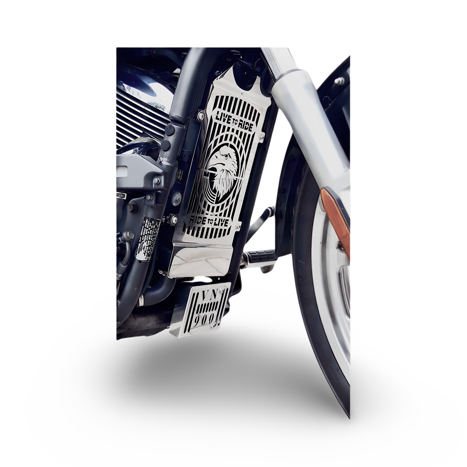 BMUK | VN900 | Kawasaki VN 900 Vulcan | Motorcycle Radiator Grille Cover Guard