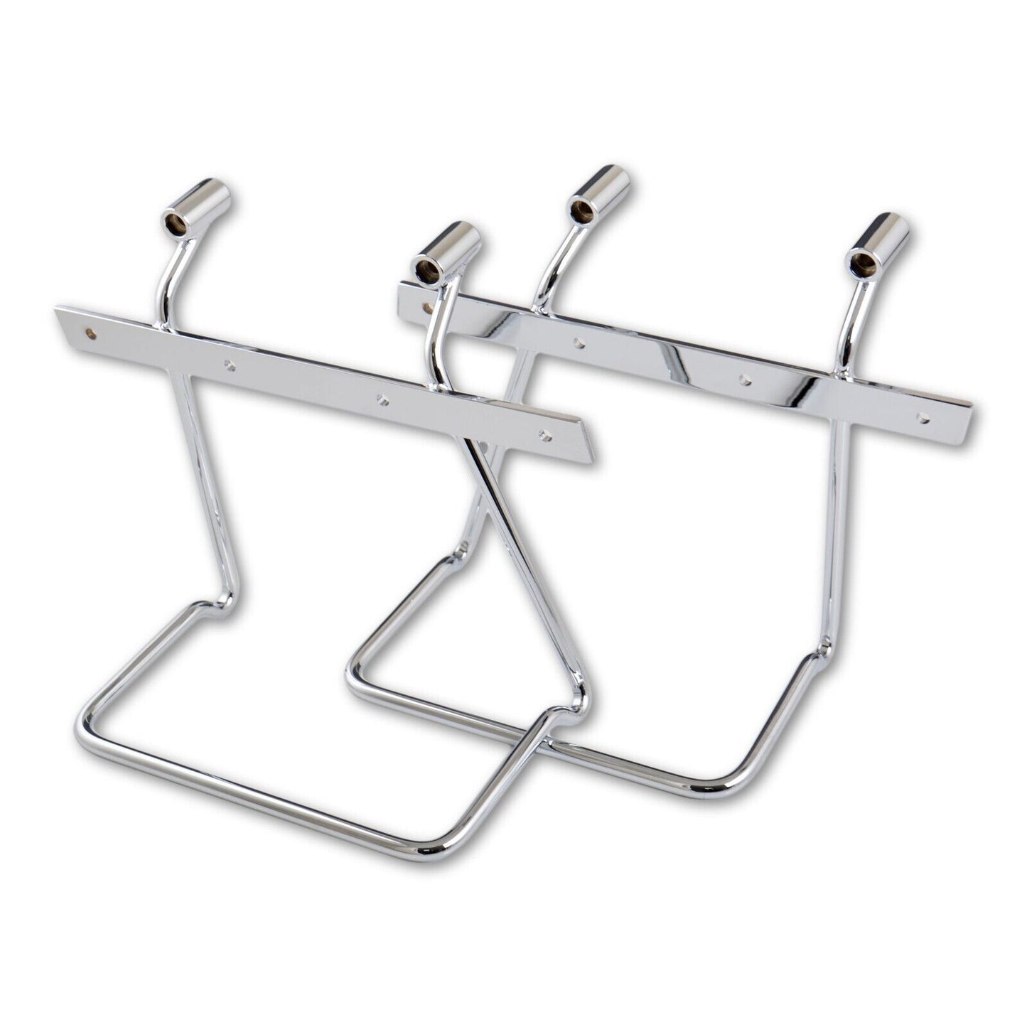 BMUK | Saddlebag Support Bracket Bars for BMW R18 - Chrome panniers support