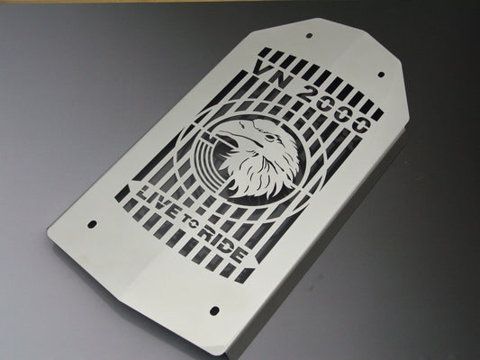 Kawasaki VN 2000 VN2000 Vulcan - Radiator  Protective Guard Cover - Eagle Design