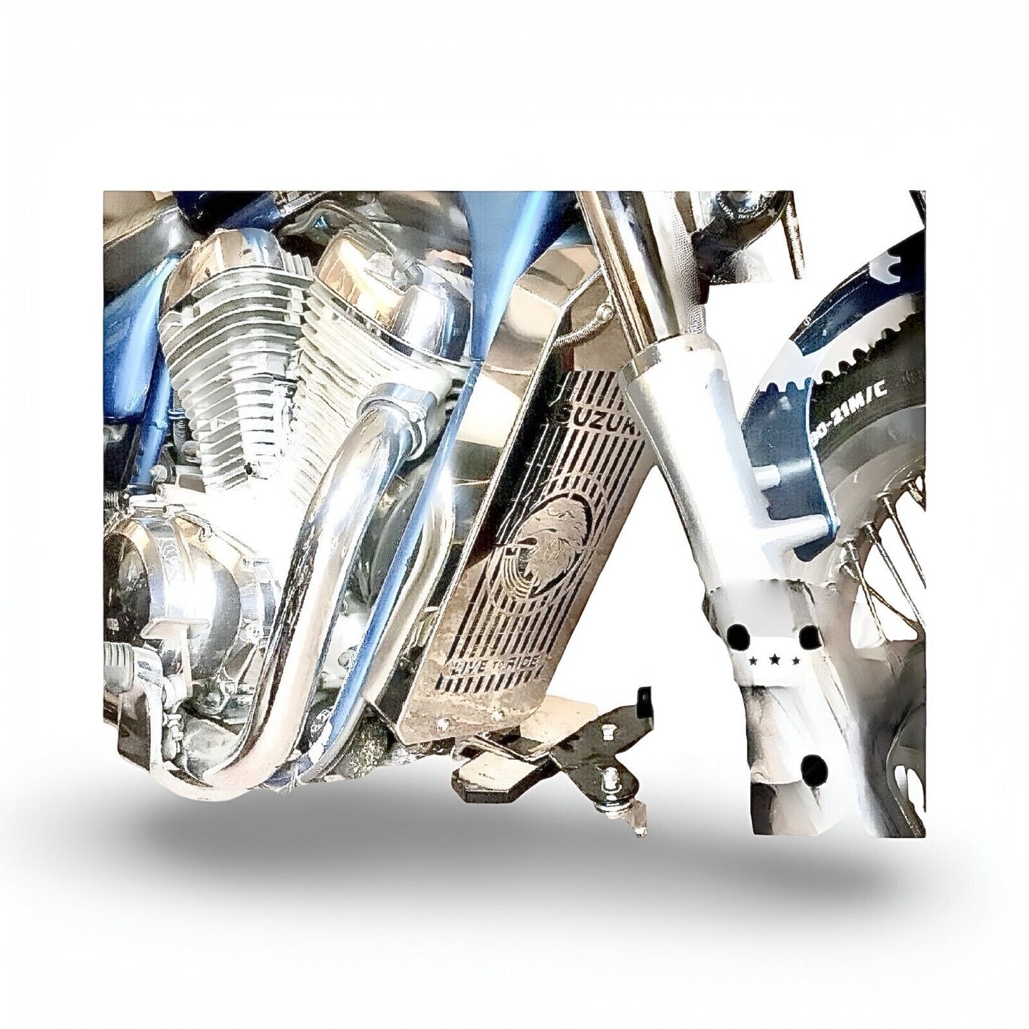 Stainless Steel Radiator Guard Cover for Suzuki VS800 Intruder | EAGLE