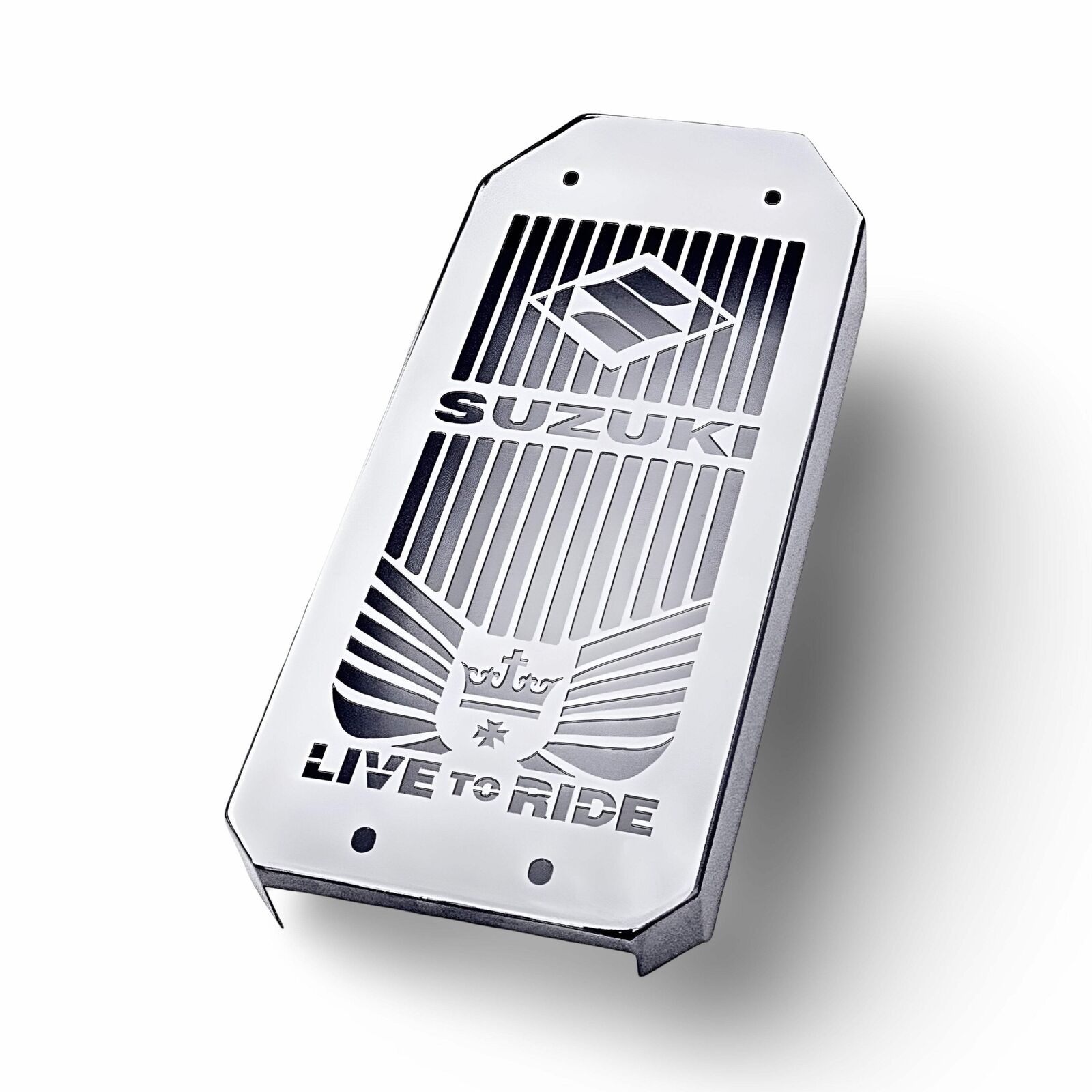 Polished Stainless Steel Radiator Guard Cover for Suzuki VS 800 Intruder | S50 B