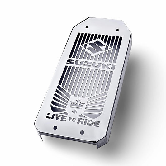 Polished Stainless Steel Radiator Guard Cover for Suzuki VS 800 Intruder | S50 B