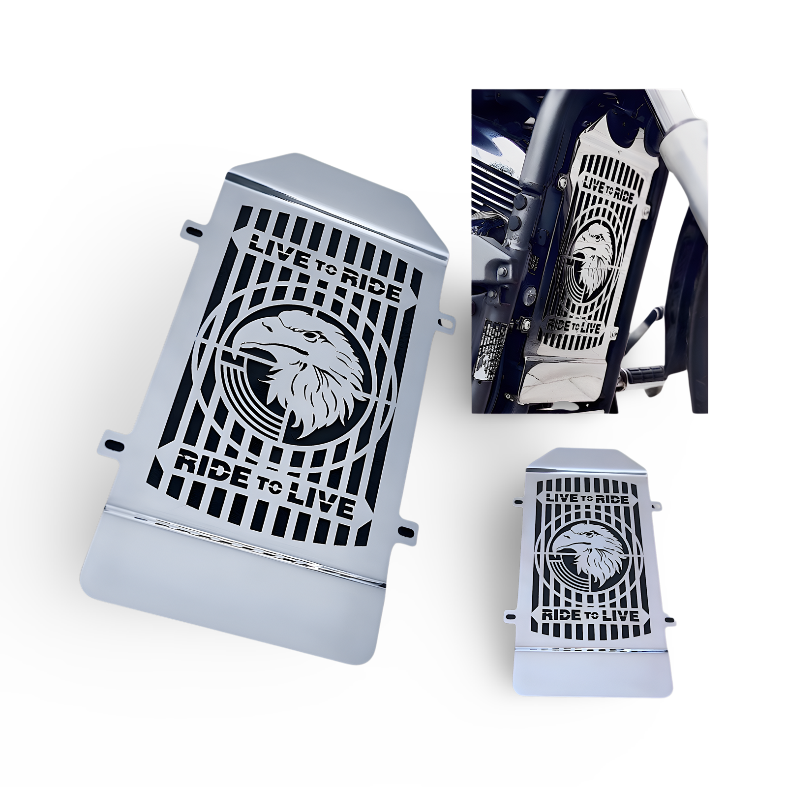 BMUK | VN900 | Kawasaki VN 900 Vulcan | Motorcycle Radiator Grille Cover Guard
