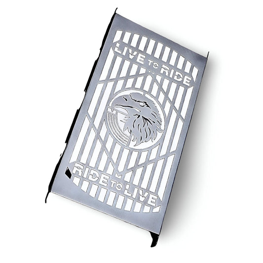 Polished Stainless Steel Radiator Guard Cover for Suzuki VZ 800 Marauder Despera