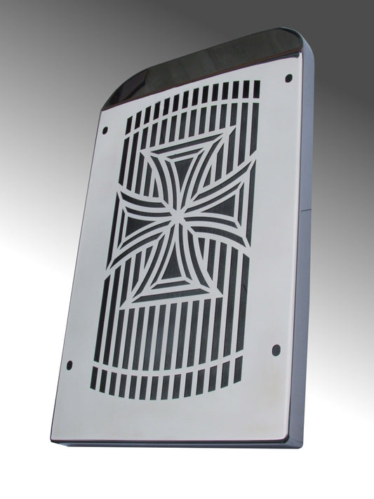 Kawasaki VN800 Vulcan Custom - Radiator  Protective Guard Cover - Cross Design