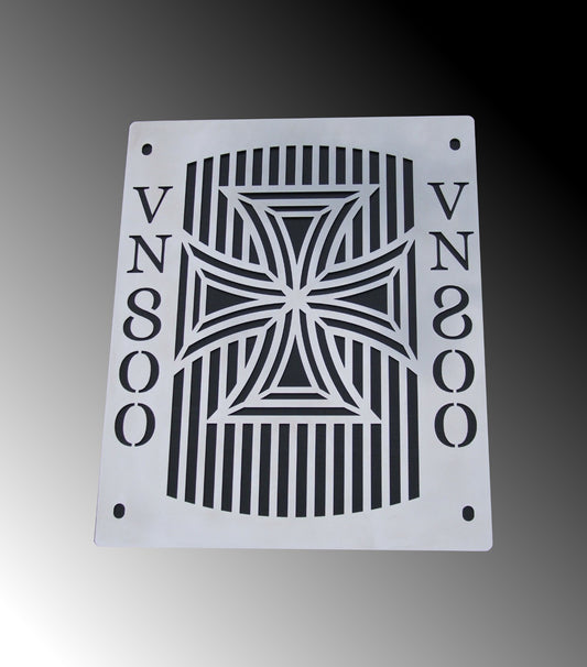 Kawasaki VN 800 Vulcan Classic - Radiator  Protective Guard Cover - Cross Design