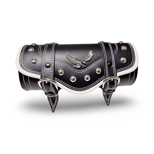 BIKEMASTERSUK | BMUK | Motorcycle handlebar leather tool roll fork bag case | All models Yamaha | Honda | Suzuki | Kawasaki. All products are manufactured in small quantities with attention to detail, therefore, we can guarantee perfect compatibility