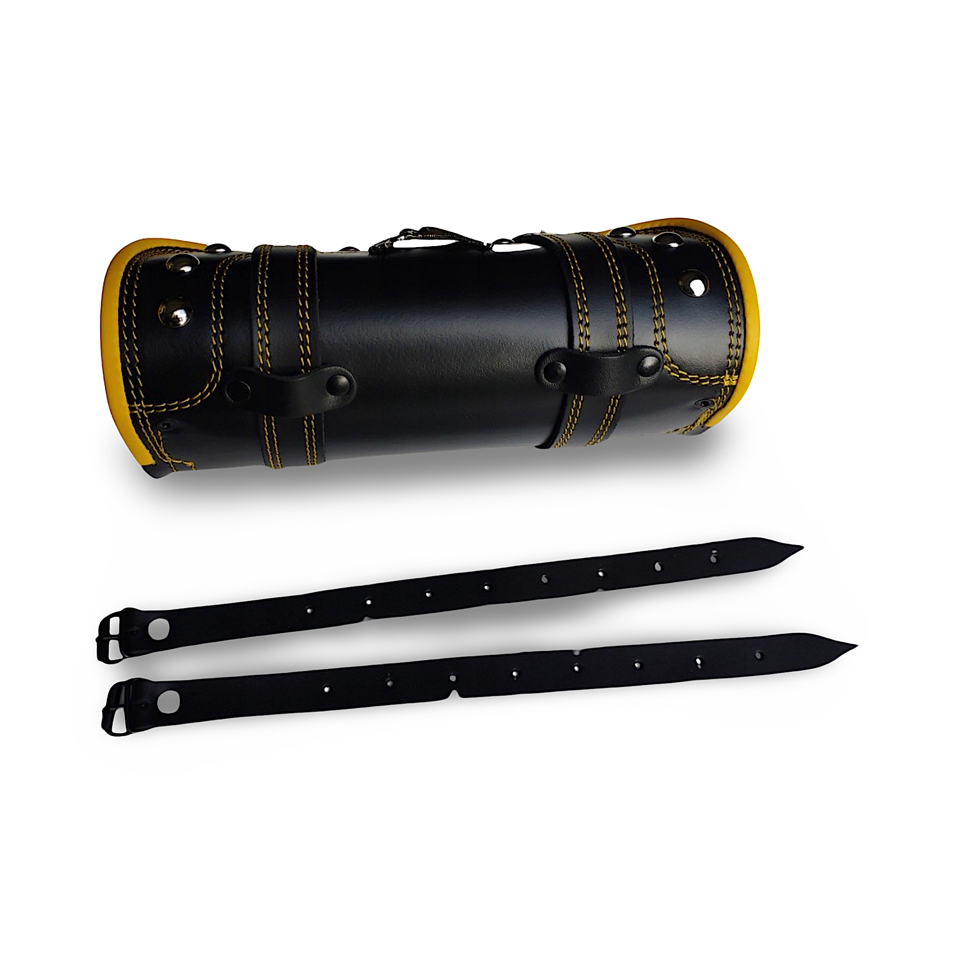 BIKEMASTERSUK | BMUK | Motorcycle handlebar leather tool roll front fork bag case | All models Yamaha | Honda | Suzuki | Kawasaki | Products are manufactured in small quantities with attention to detail, therefore, we guarantee perfect compatibility.