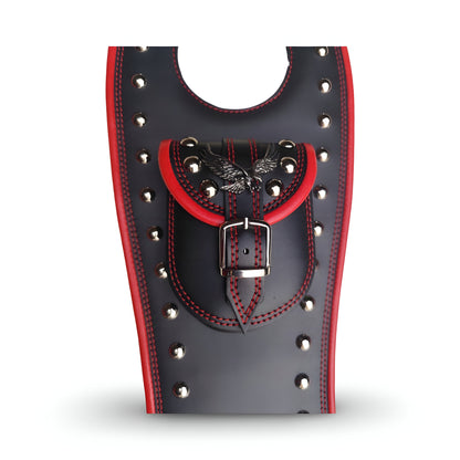 Leather Tank Panel - YAMAHA XVS 1300 A MIDNIGHT STAR (V STAR) | RED