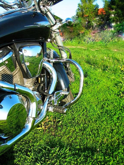 HONDA VTX 1300 CUSTOM - Klassischer Sturzbügel | Hochwertiger Motorschutz aus Stahl | Langlebiger Motorradschutz