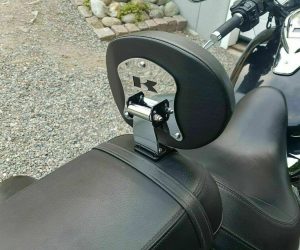 Adjustable rider backrest